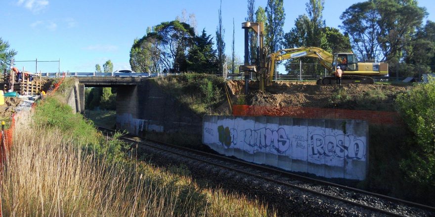 Drilling at the Moss Vale Railway Shared Bridge