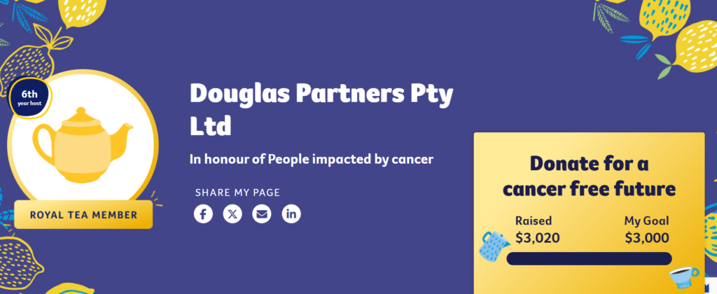 Douglas Partners Raises Funds for Cancer Council