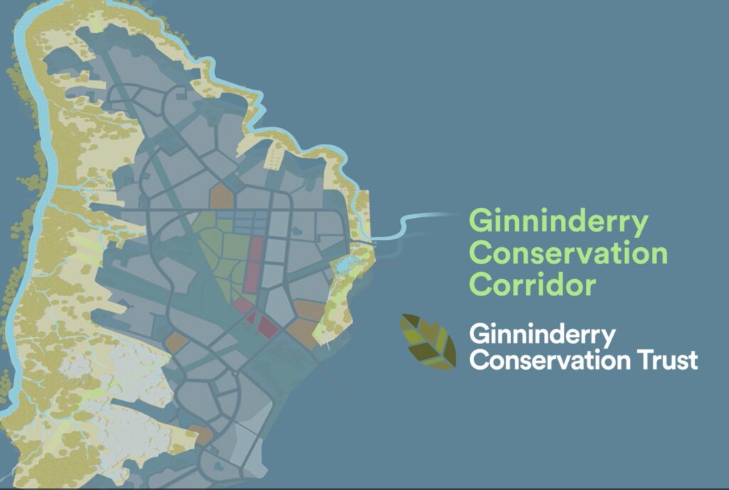 Ginninderry Development_Conservation Corridor map